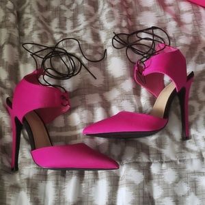 Hot pink heels